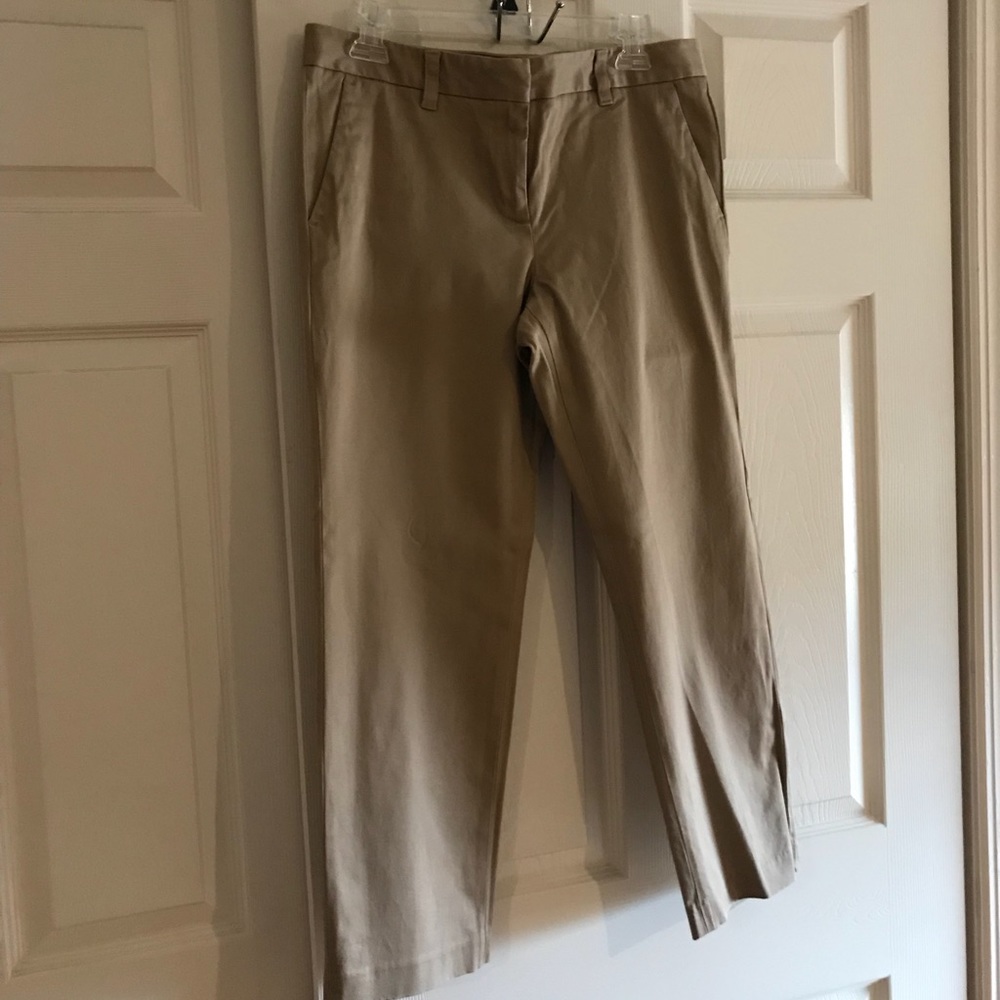 Tan Lord & Taylor Khakis Dress Slacks π Cropped - Picture 6 of 8